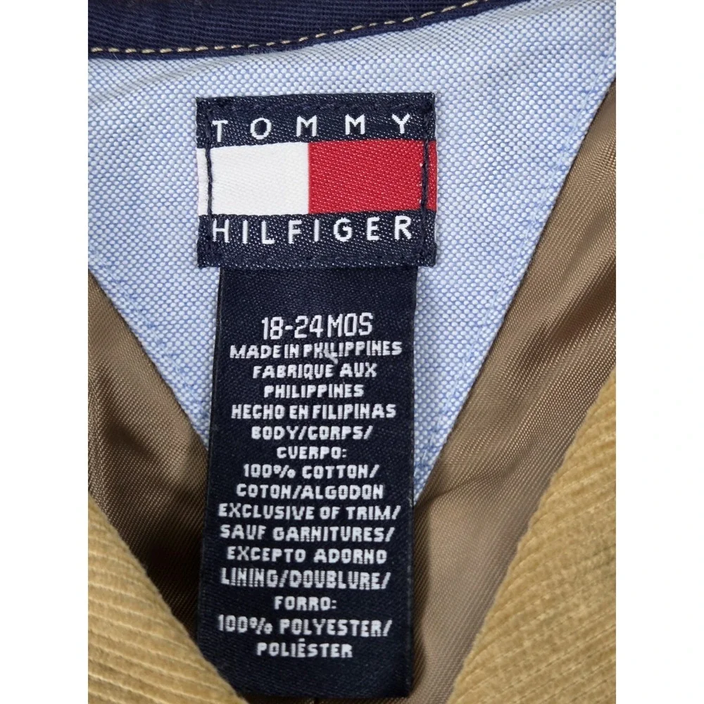 Tommy Hilfiger Baby 18-24 Months Corduroy Sport Coat Blazer‎ Elbow Patches Brown
